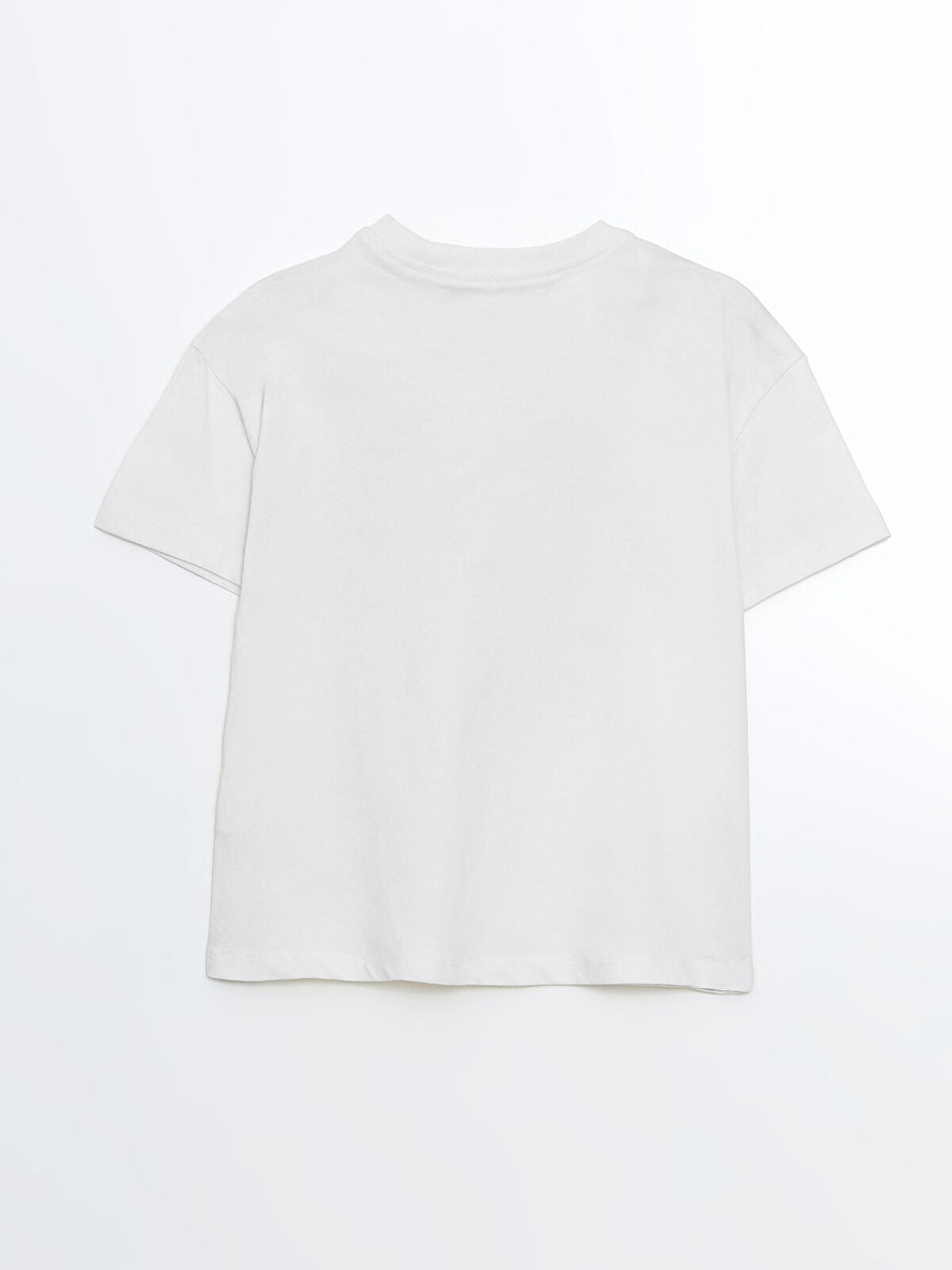 Toddler Boy's Cotton Half Sleeve T-shirt | Off White