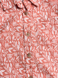 Toddler Boy's Half Sleeve Cotton Shirt | Pale Orange 
