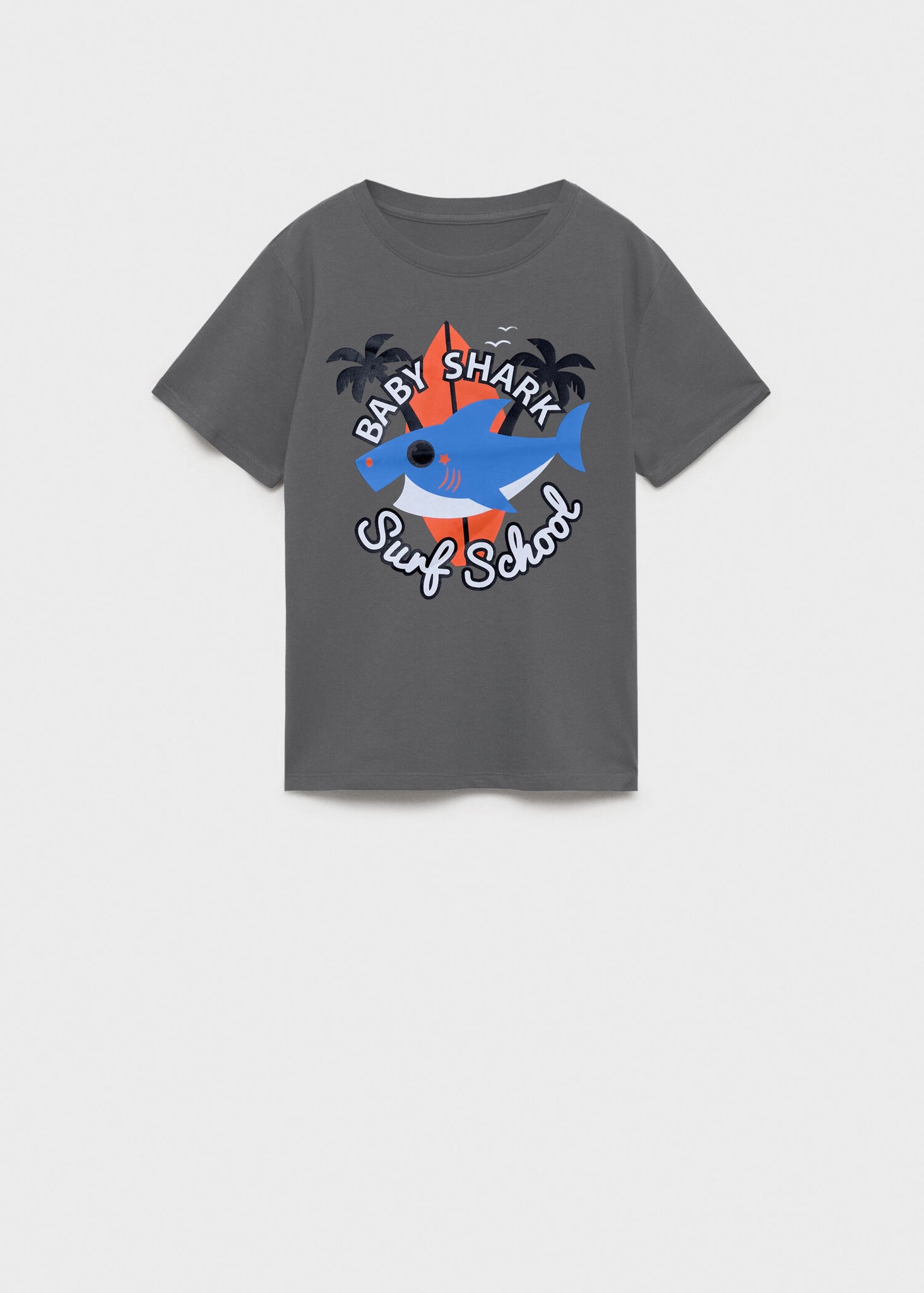 Toddler Boy's Half Sleeve Cotton T-shirt | Grey