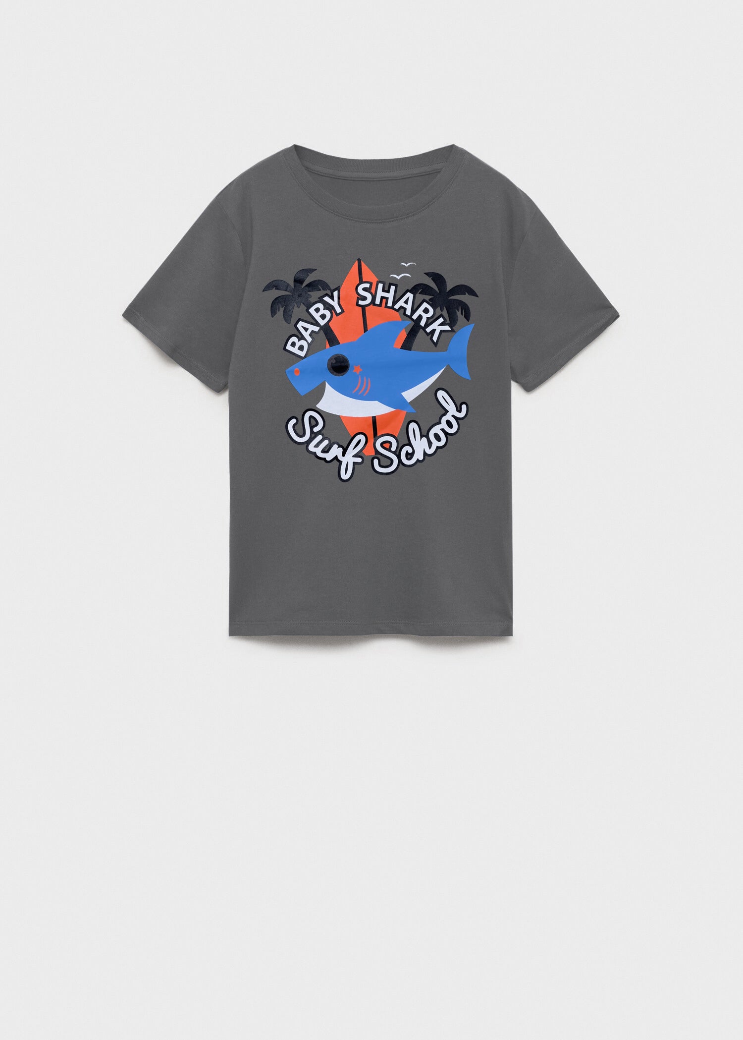 Toddler Boy's Half Sleeve Cotton T-shirt | Grey