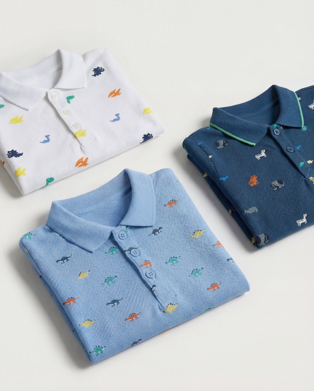 Toddler Baby Boy Short Sleeve Cotton Pique Polo T-Shirt | White