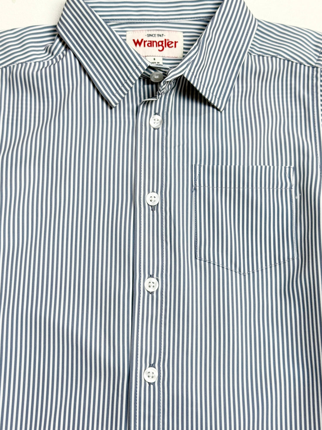 Toddler Boys Pinstripe Polyester Shirt