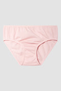Light Pink toddler girl's underwear on a gray background
