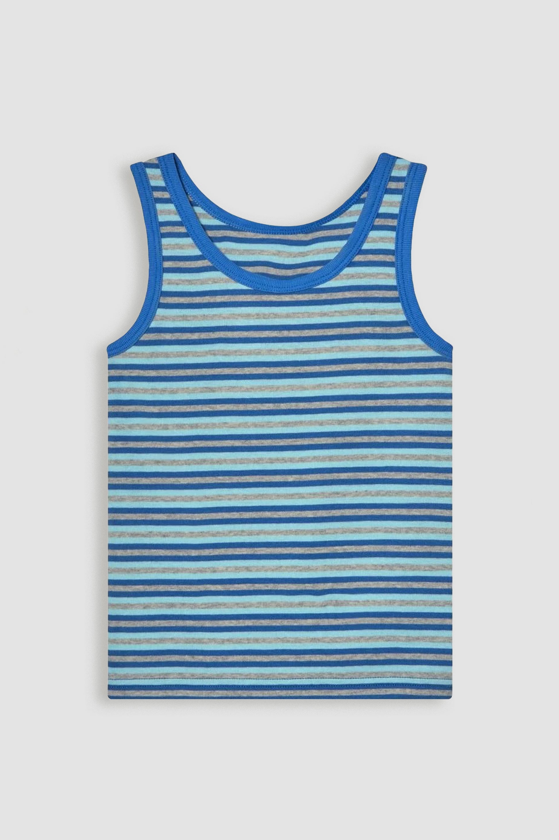 Toddler's 2-Pack Cotton Striped Tank Tops blue stripe