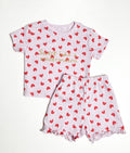 Toddler to Adult Girls Crop Top & Short Set  in Cotton fabric