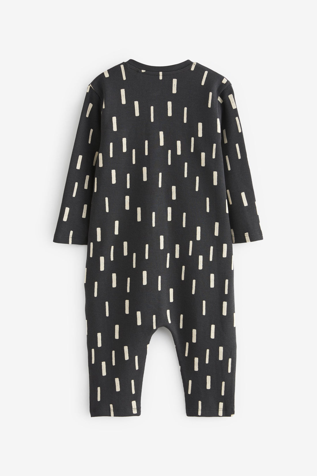 Toddler Romper | Cotton, Unisex, Charcoal Grey, Front Opening