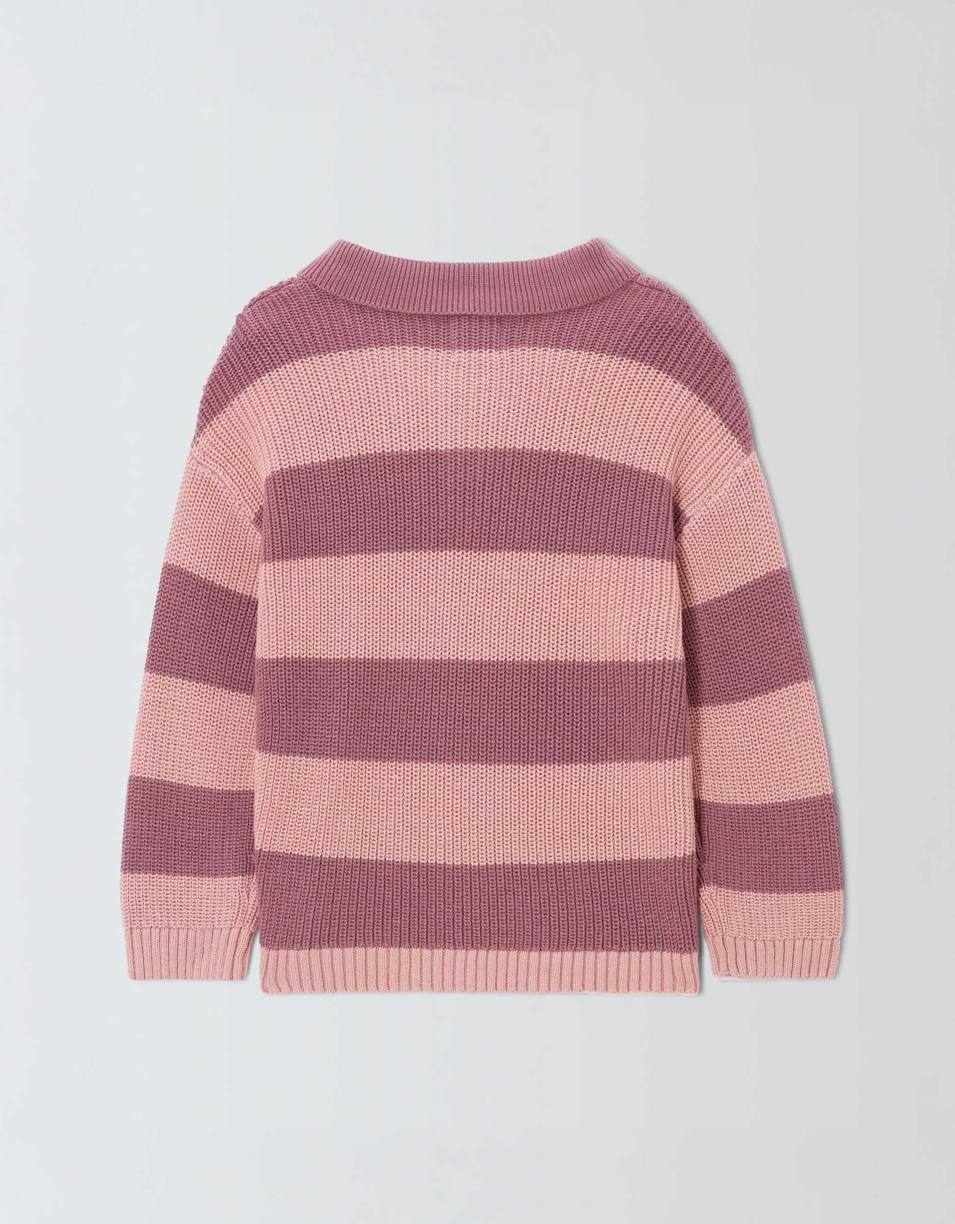 Unisex Kid's Striped Knit Pullover Jumper back
