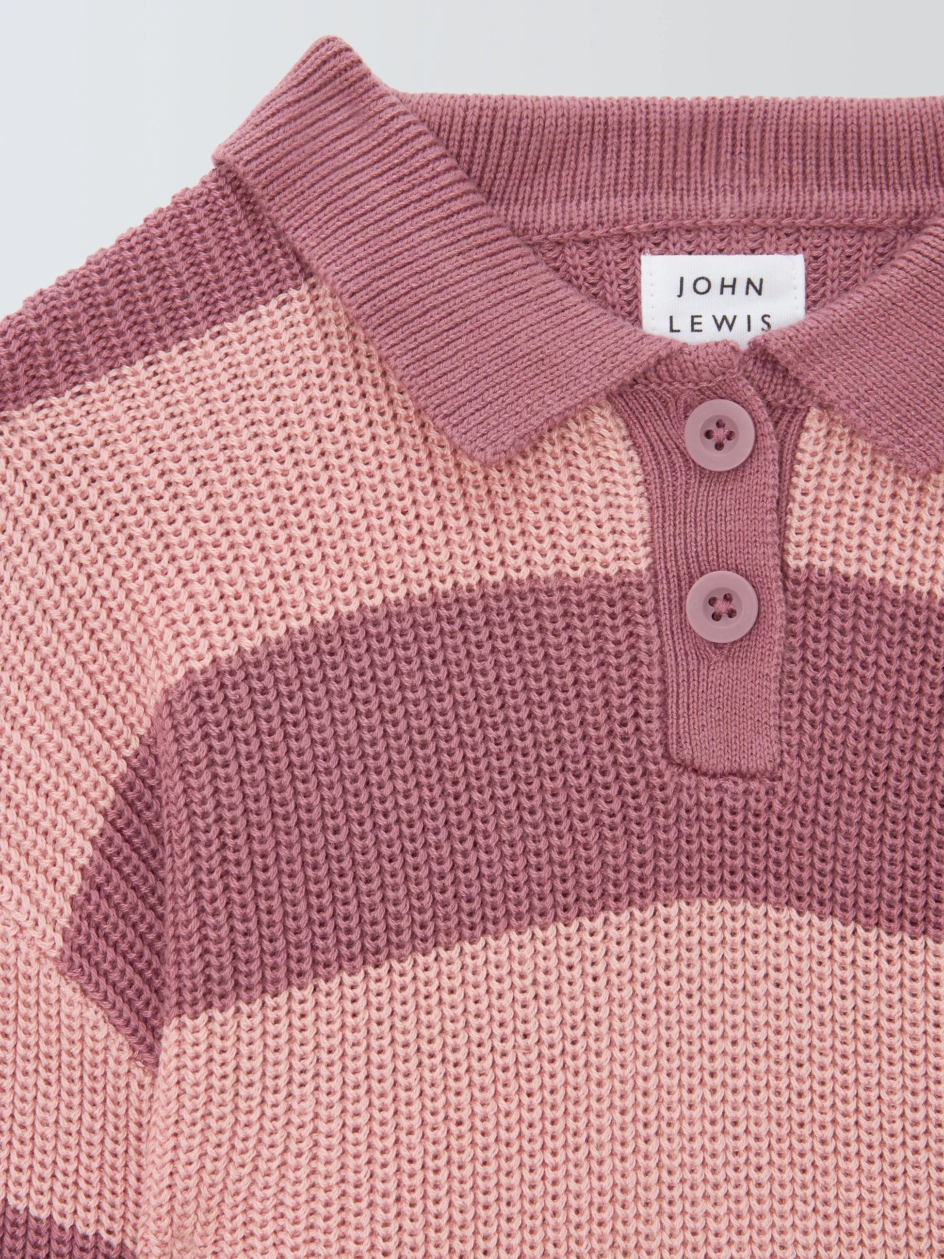 Unisex Kid's Striped Knit Pullover Jumper close