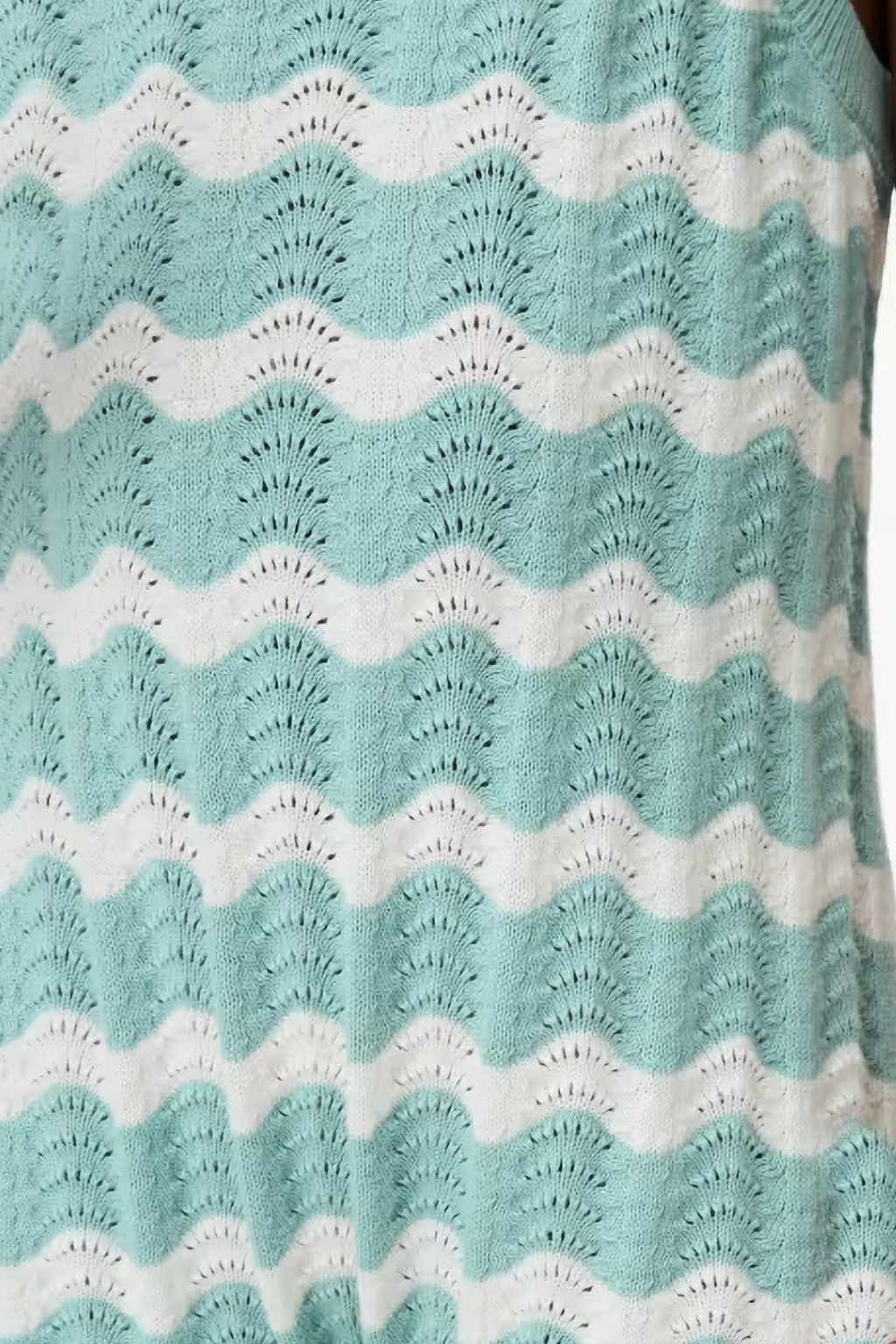 Toddler Girls’ Aqua Crochet Playsuit – 100% Cotton