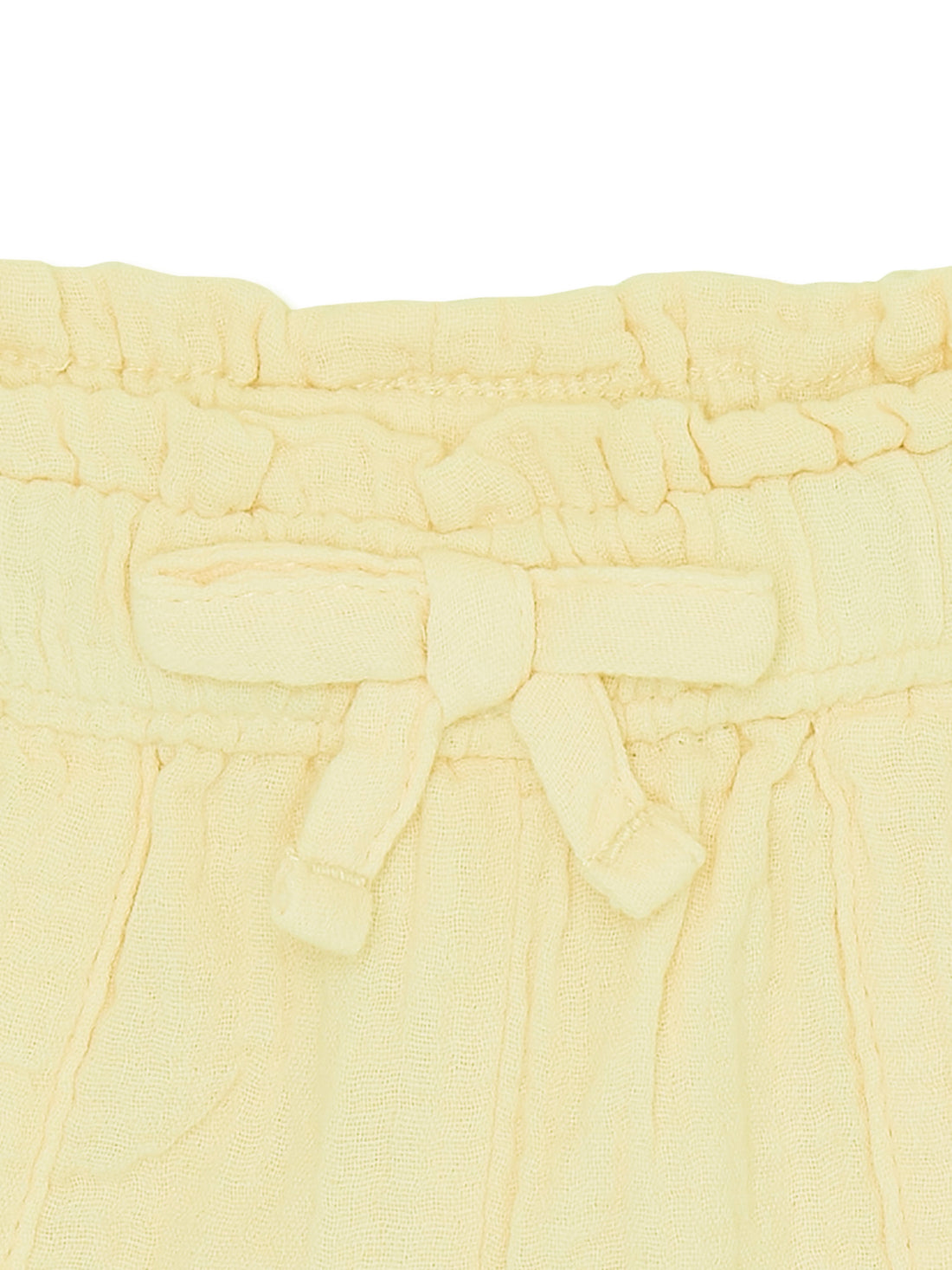 Baby Girls Cotton Shorts | Yellow