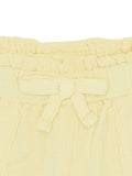 Baby Girls Cotton Shorts | Yellow