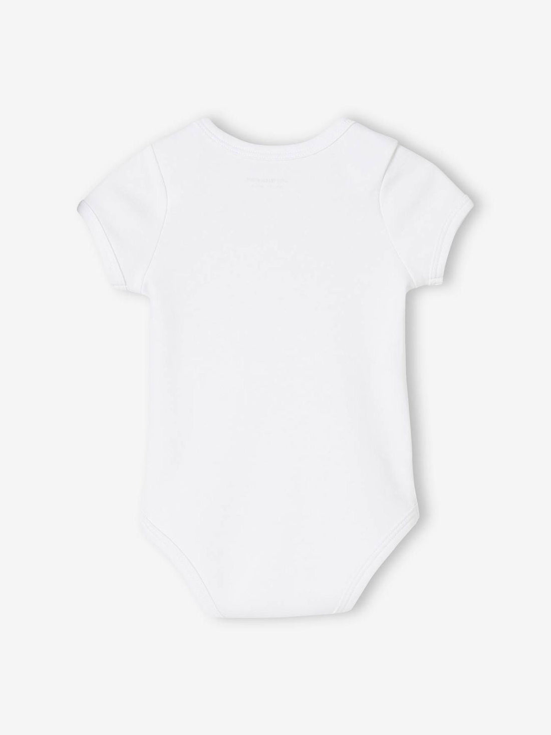 Baby Bodysuit|White,Cotton,Cutway neck