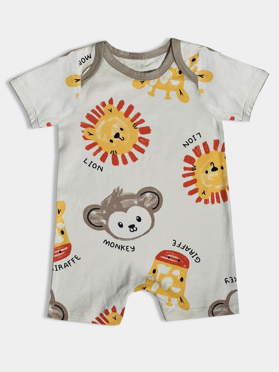 Baby Playsuit| Cotton| Beige