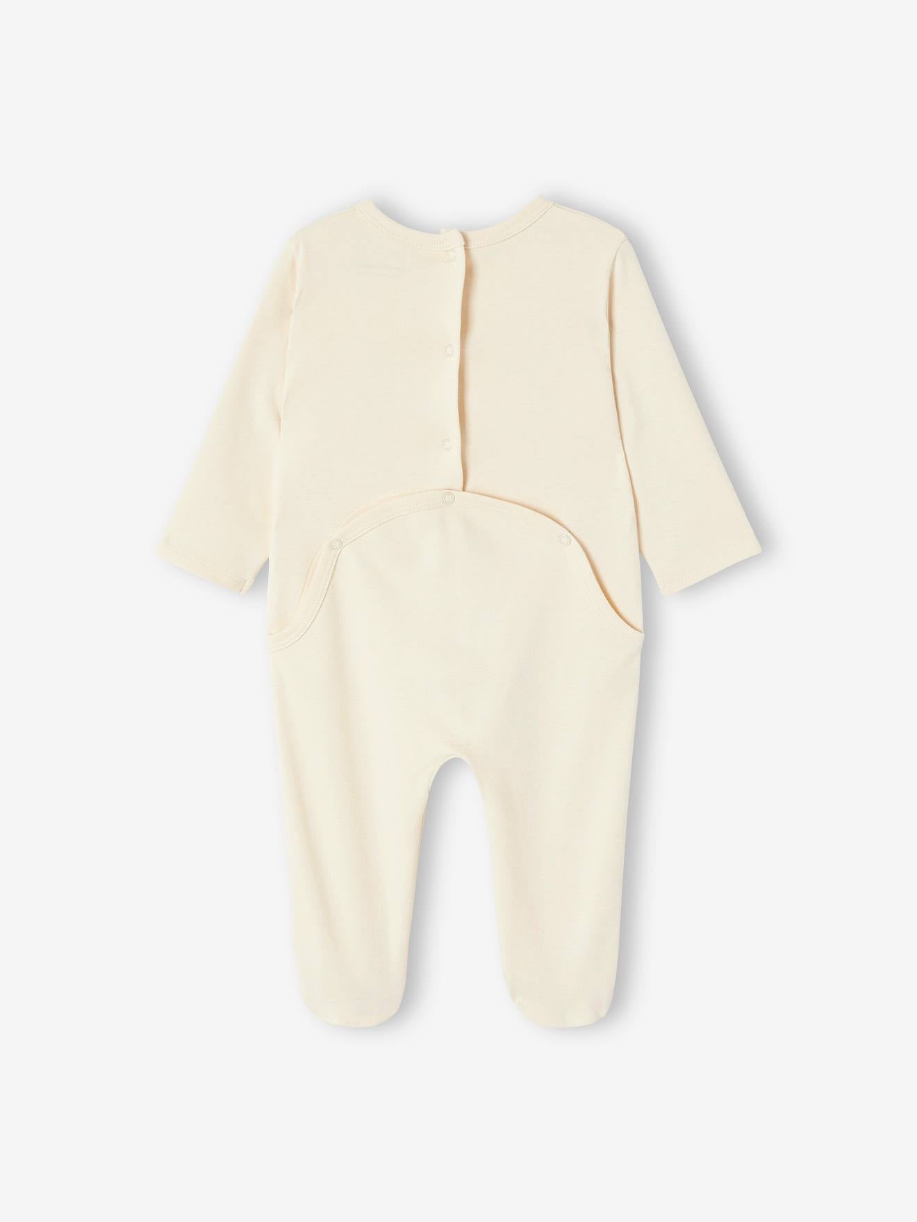 Baby Romper| Cotton| Snap Button| Cream