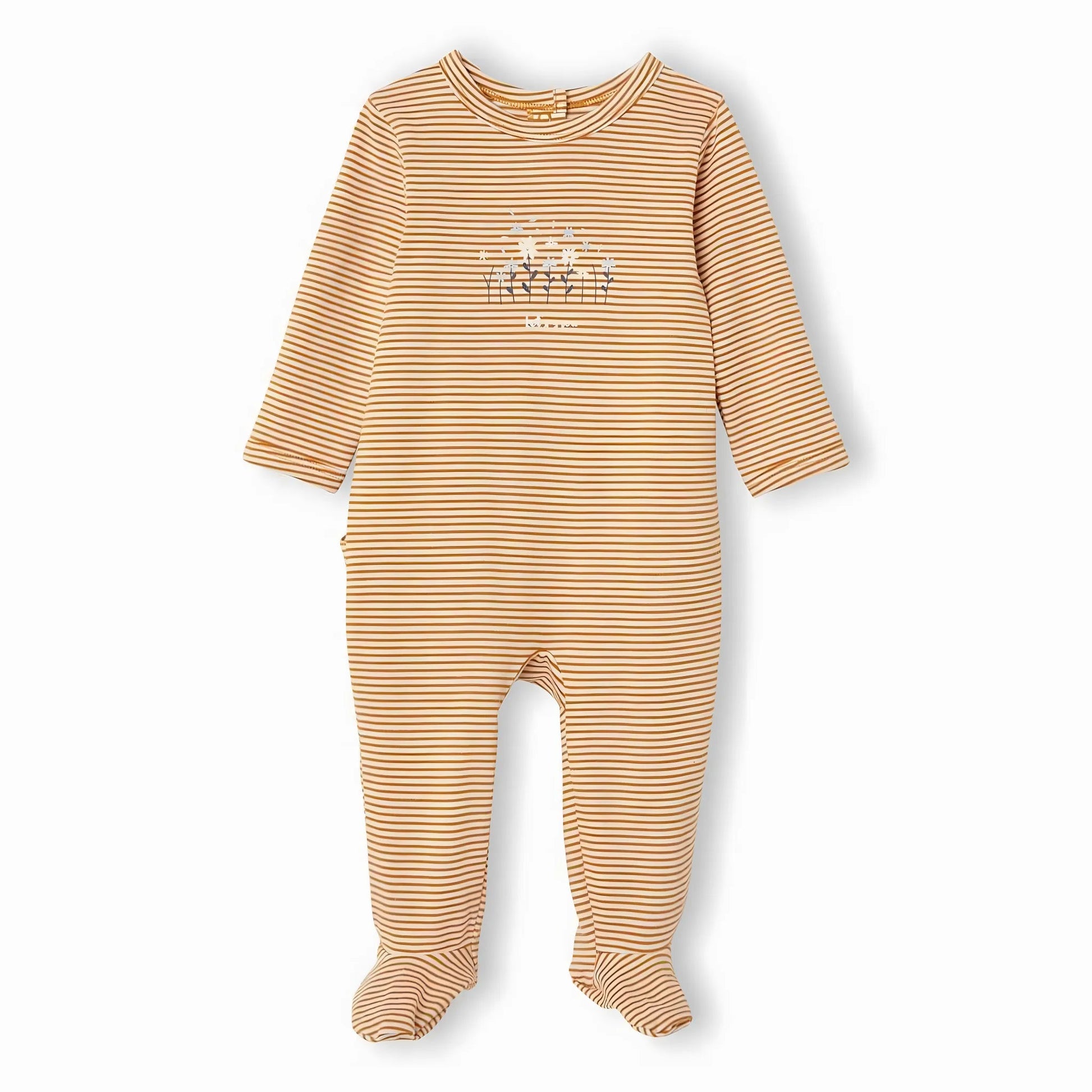 Baby Romper-Orange Step