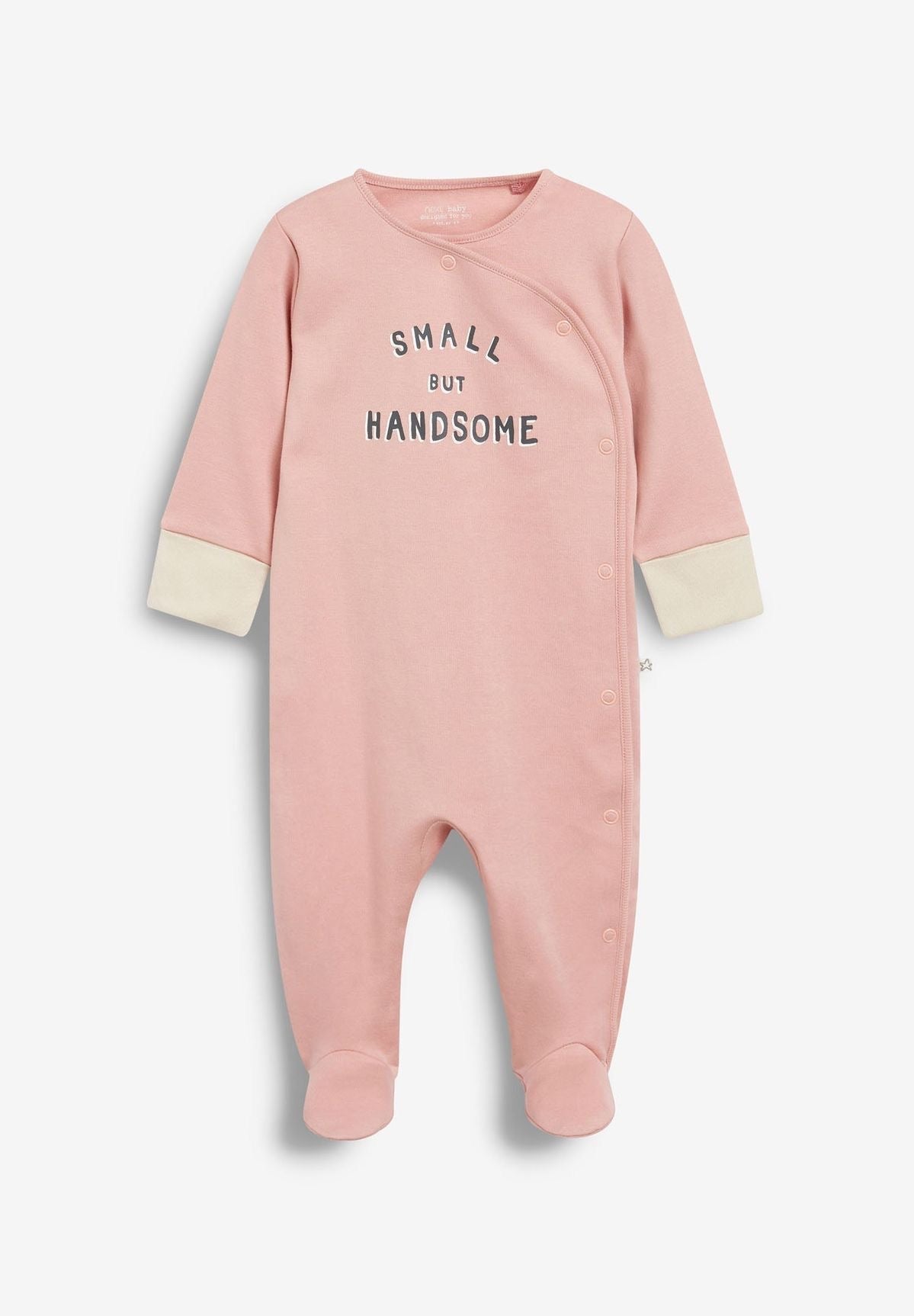 Baby Romper|Side parted|Cotton|Snap Button| Light Salmon Color