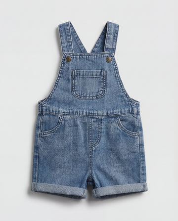 Toddler Baby Denim Dungaree - Denim Wash
