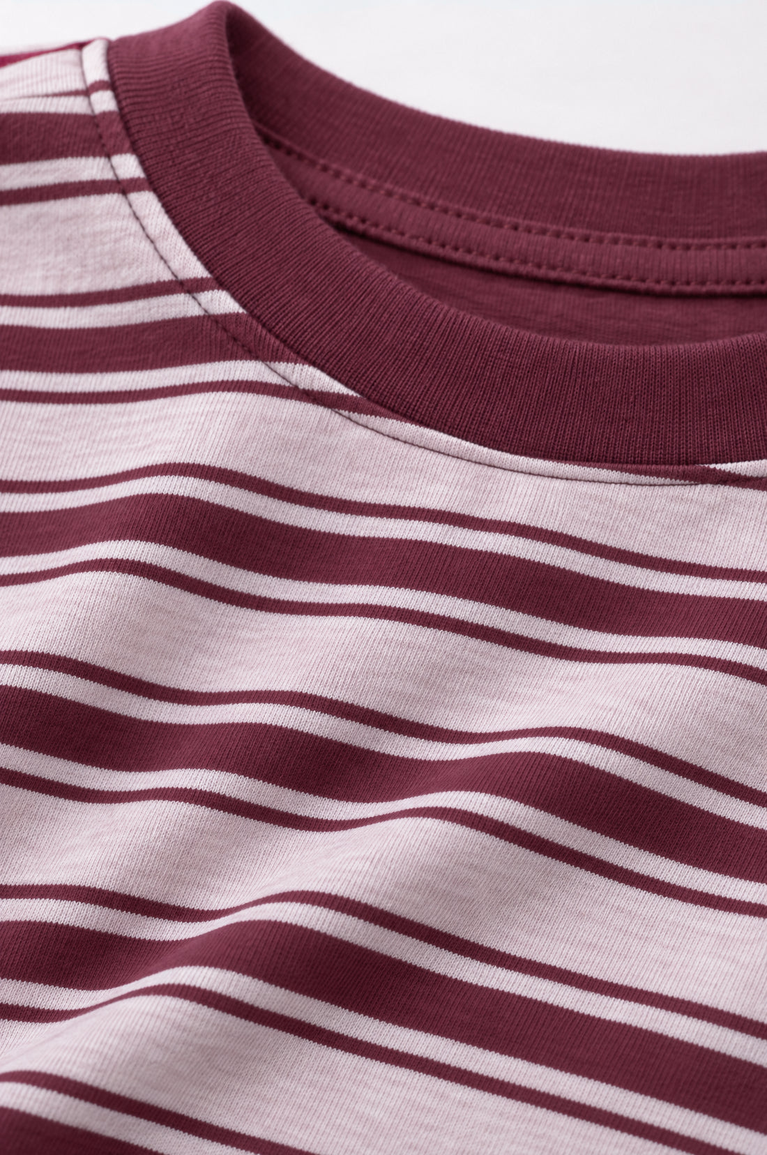 Baby girls soft cotton long sleeve striped T-shirt with crew neckline and comfortable relaxed toddler fit.