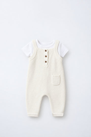Knit Fabric Baby Romper | Cotton