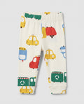 Baby & Toddler Soft Cotton Leggings - Vehicle Print