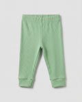 Baby & Toddler Ribbed Cotton Leggings - Soft Mint Green