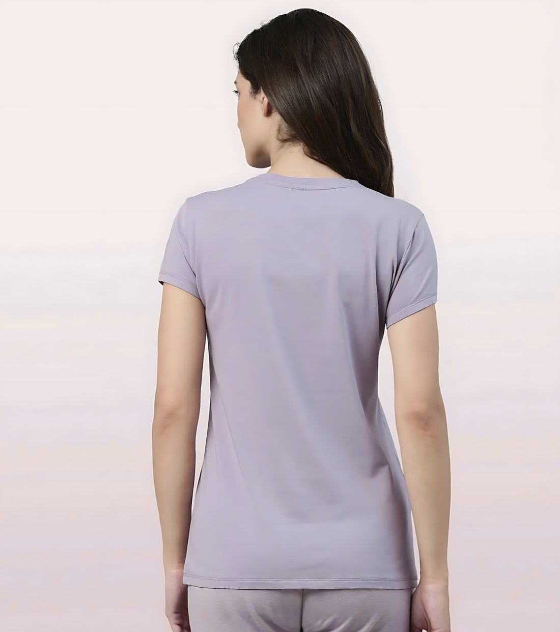 Basic Ladies T - shirt - Baby purple|Cotton