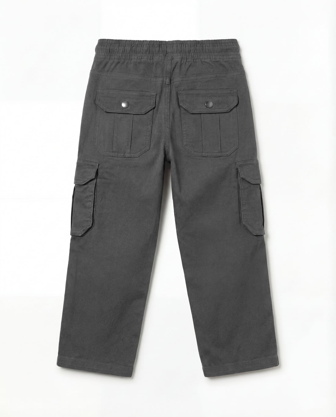 Boy's Premium Straight Cut Twill Cargo Pant | Charcoal