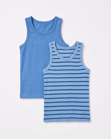 Boys’ 2-Pack Blue Tank Tops