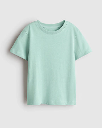 boys regular fit cotton tshirt mint colour