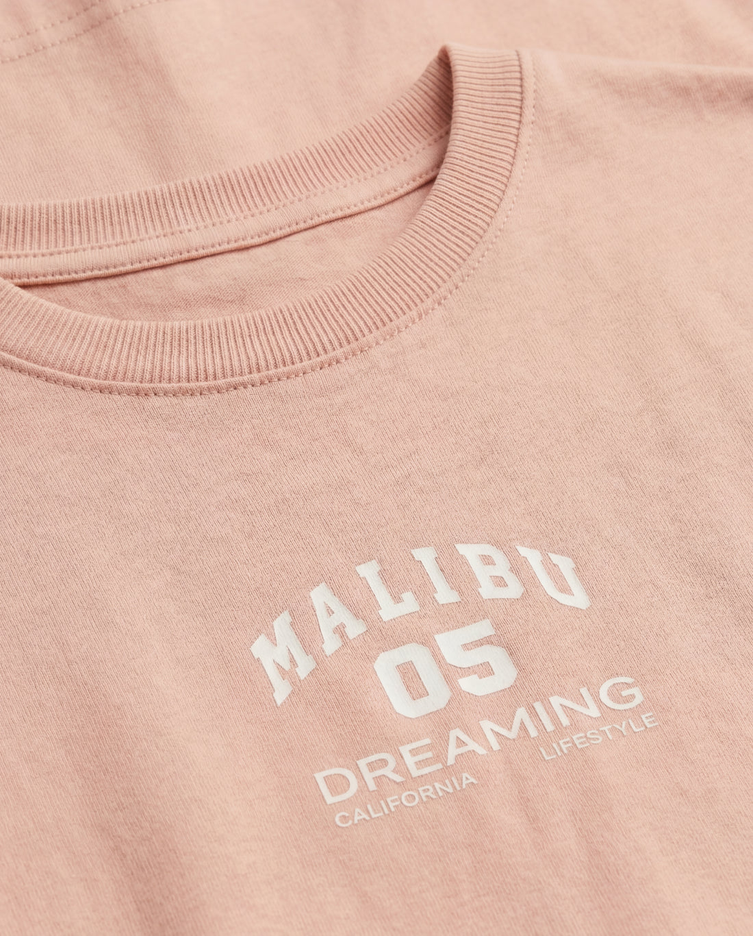 Kid's Drop Shoulder Cotton T-Shirt - Warm Pink