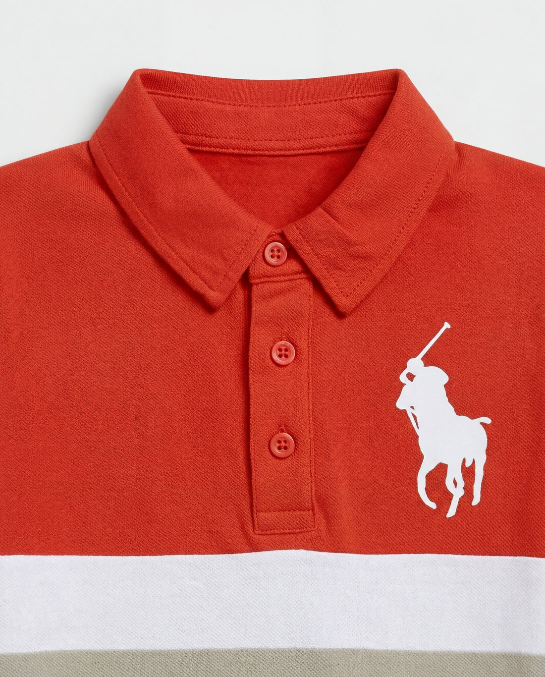 Boys Polo T-Shirt – Cotton, Multi Colour Block