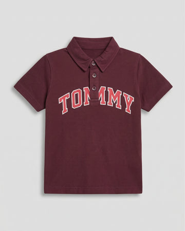 Boys Polo T-Shirt – Cotton, Deep Burgundy