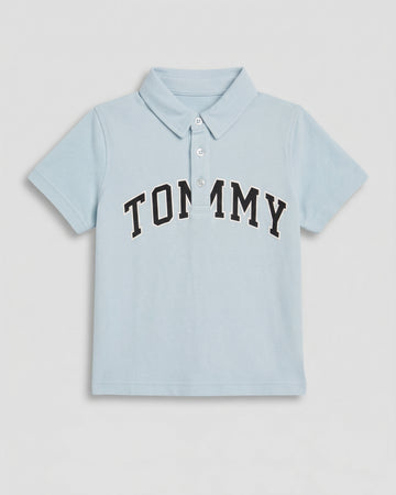 Boys Polo T-Shirt – Cotton, Light Blue