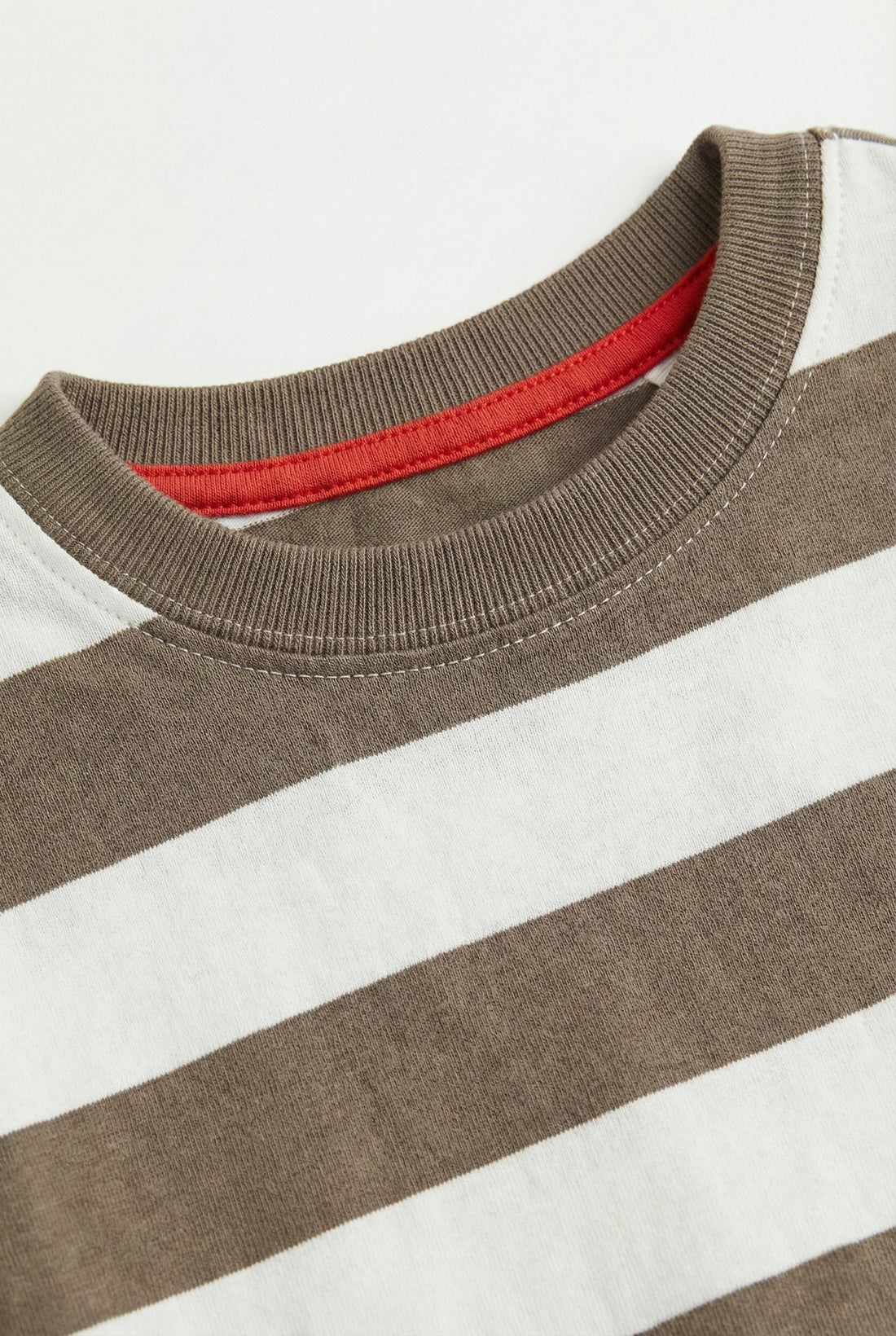 Toddler Mocha Stripe Cotton T-Shirt