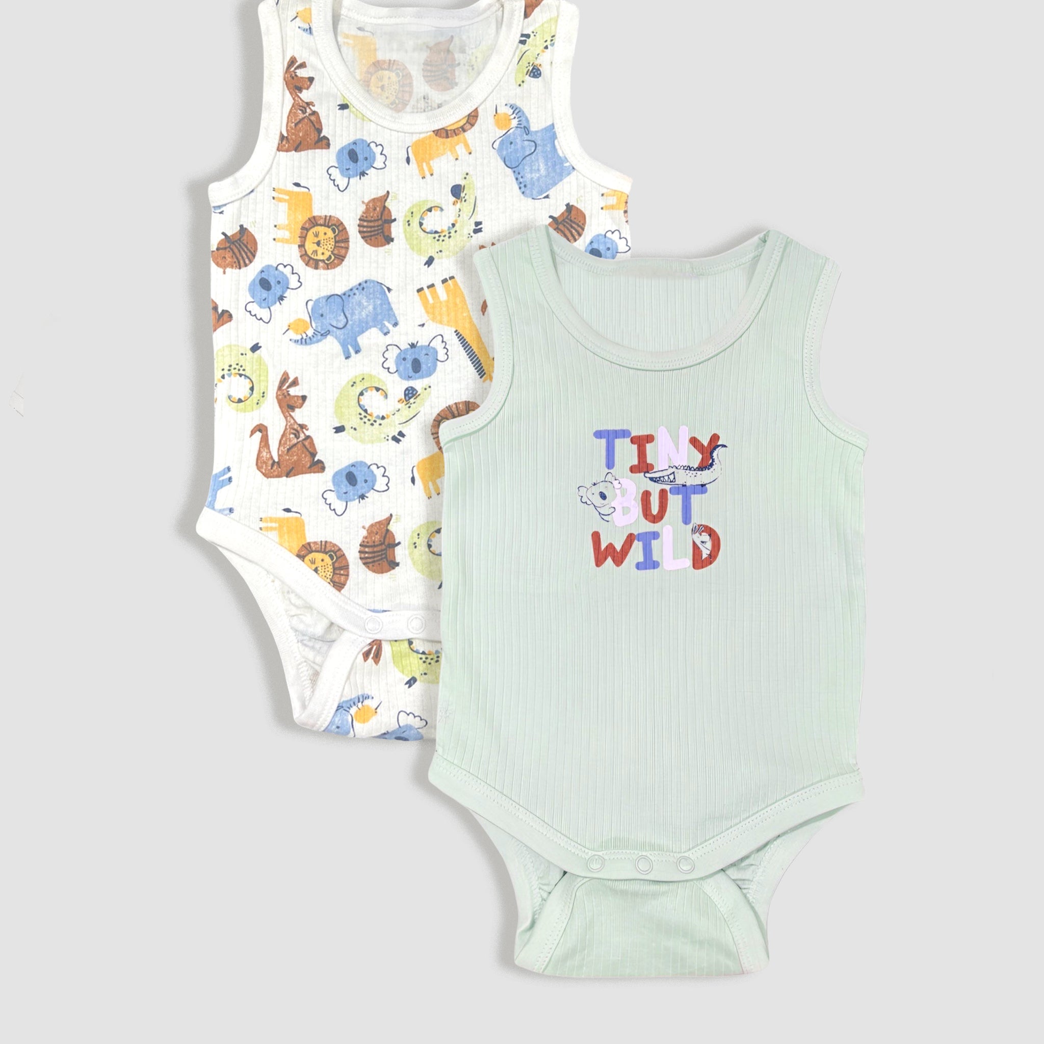 Pack of 2 Boy Ribbed Cotton bodysuit