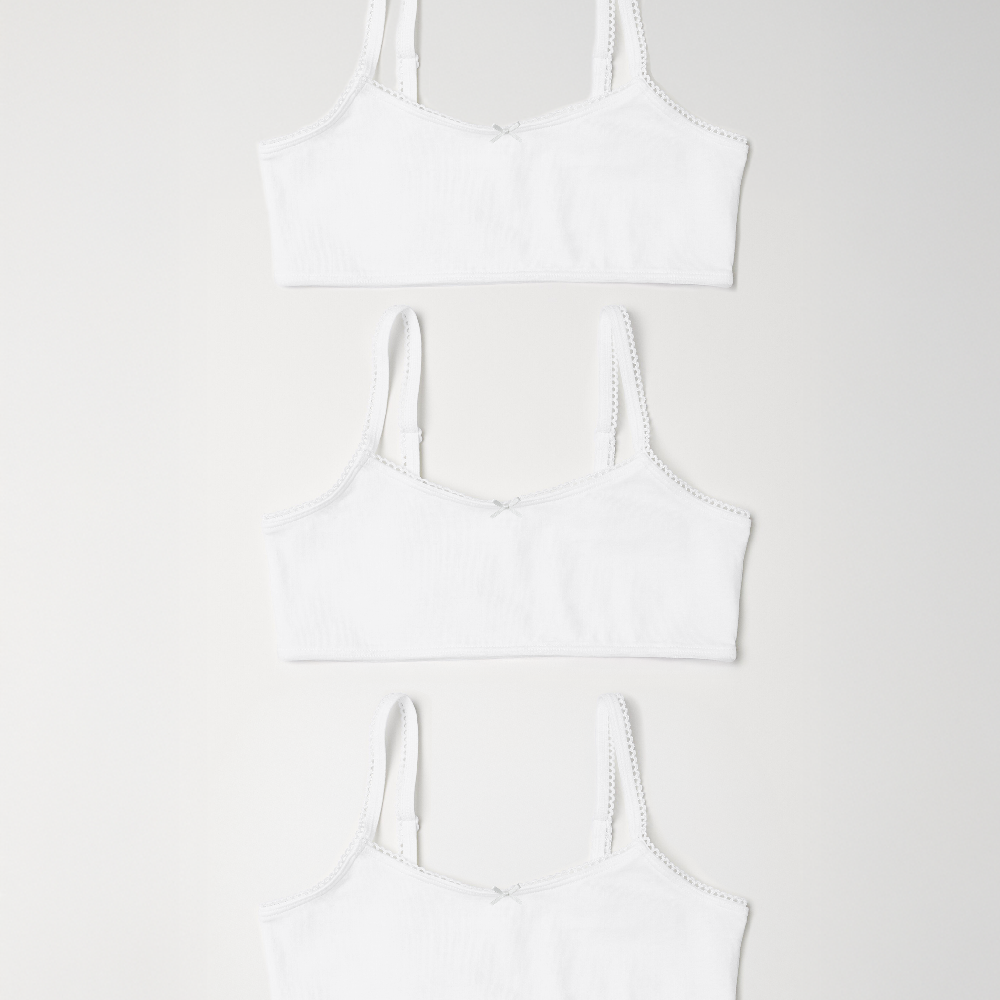 girl's soft cotton bra 3 pieces pack