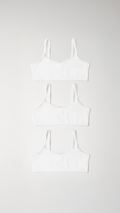 girl's soft cotton bra 3 pieces pack