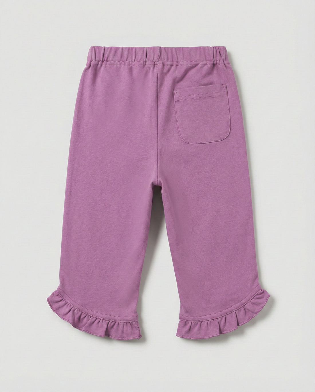 Girls Soft Cotton 3/4 Leggings - Purple