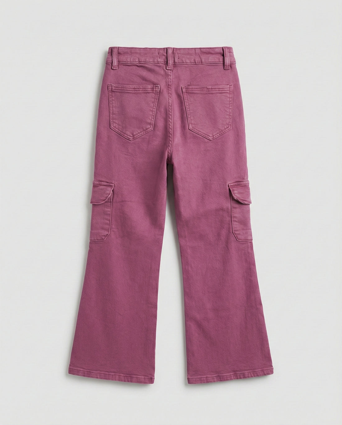 Girl's Flared Leg Light Maroon Jeans