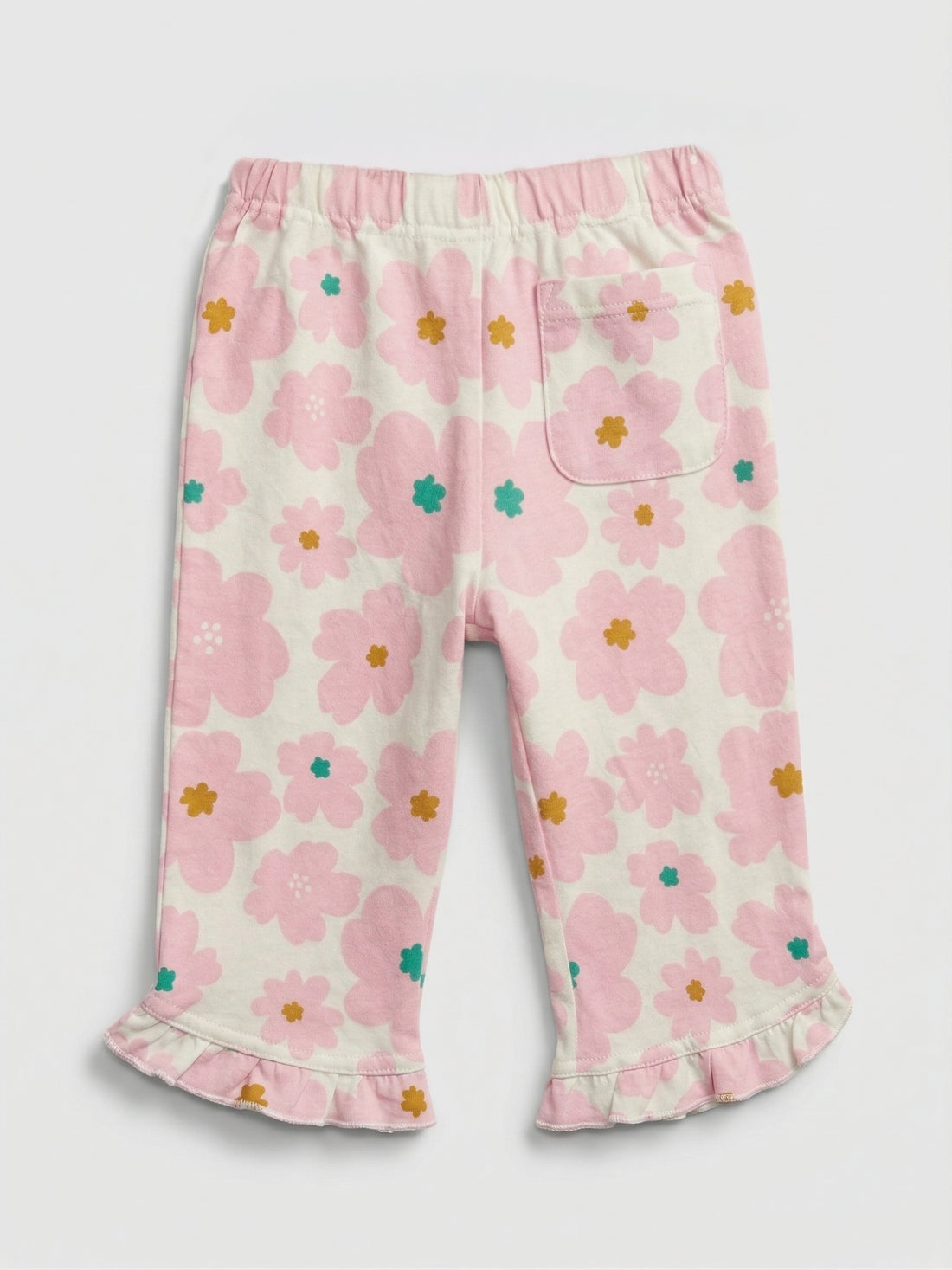Girls Soft Cotton 3/4 Leggings floral print