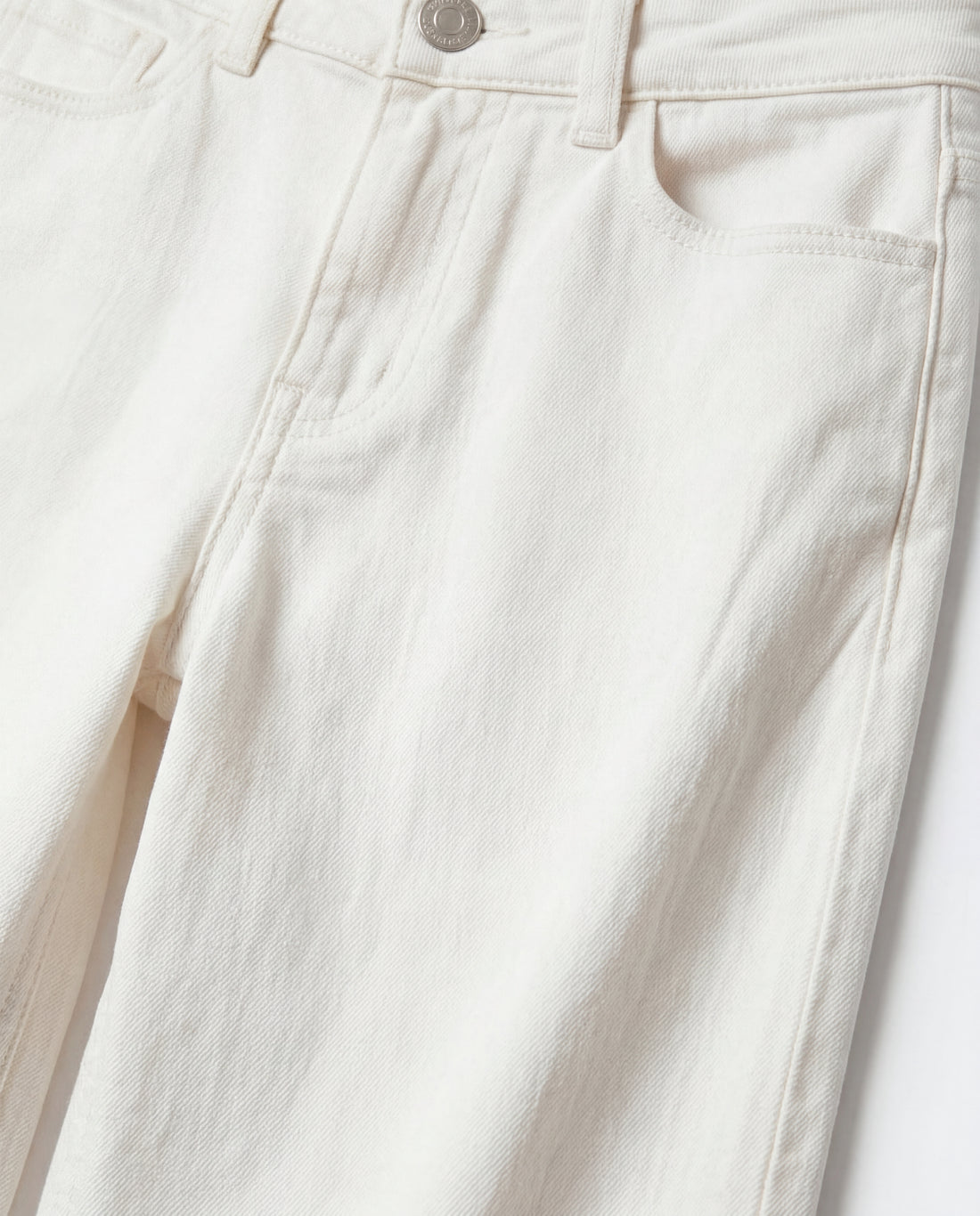 Girls' Off-White Wide Leg Culotte Pants