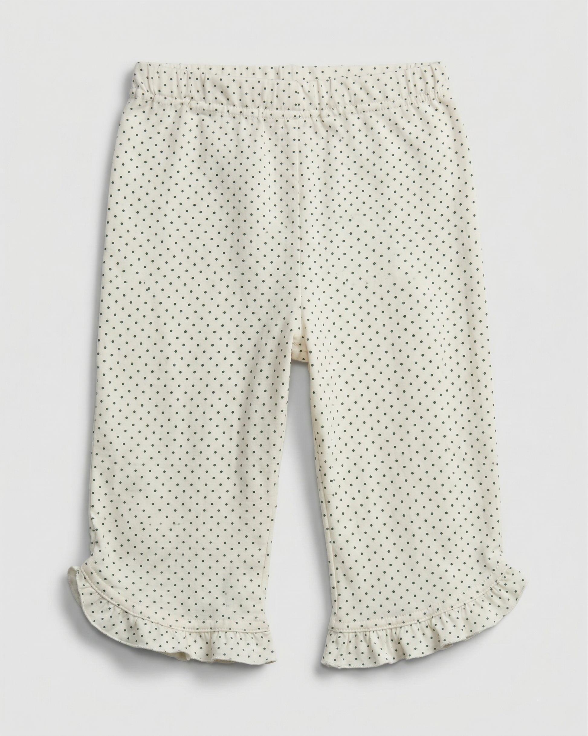 Girls Soft Cotton 3/4 Leggings polka print