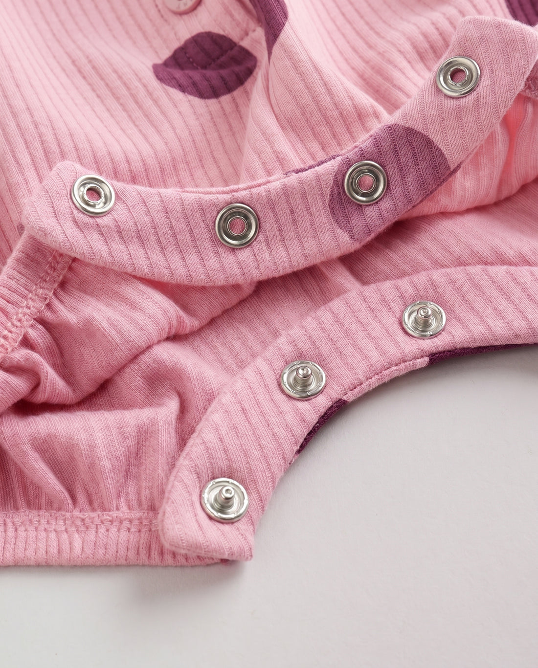 Girl's Baby Romper – Polka Dot Blush Pink