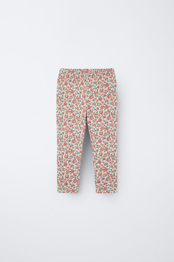 Girl's Cotton Fabric Floral Print Pajama