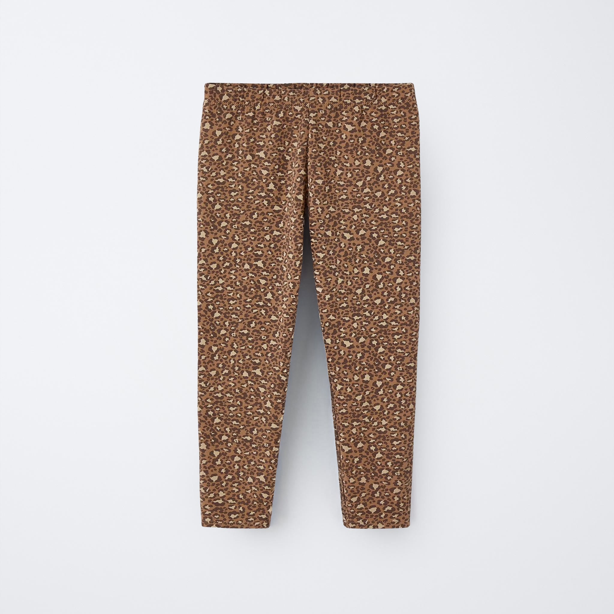 Girl's Leopard Print Cotton Leggings