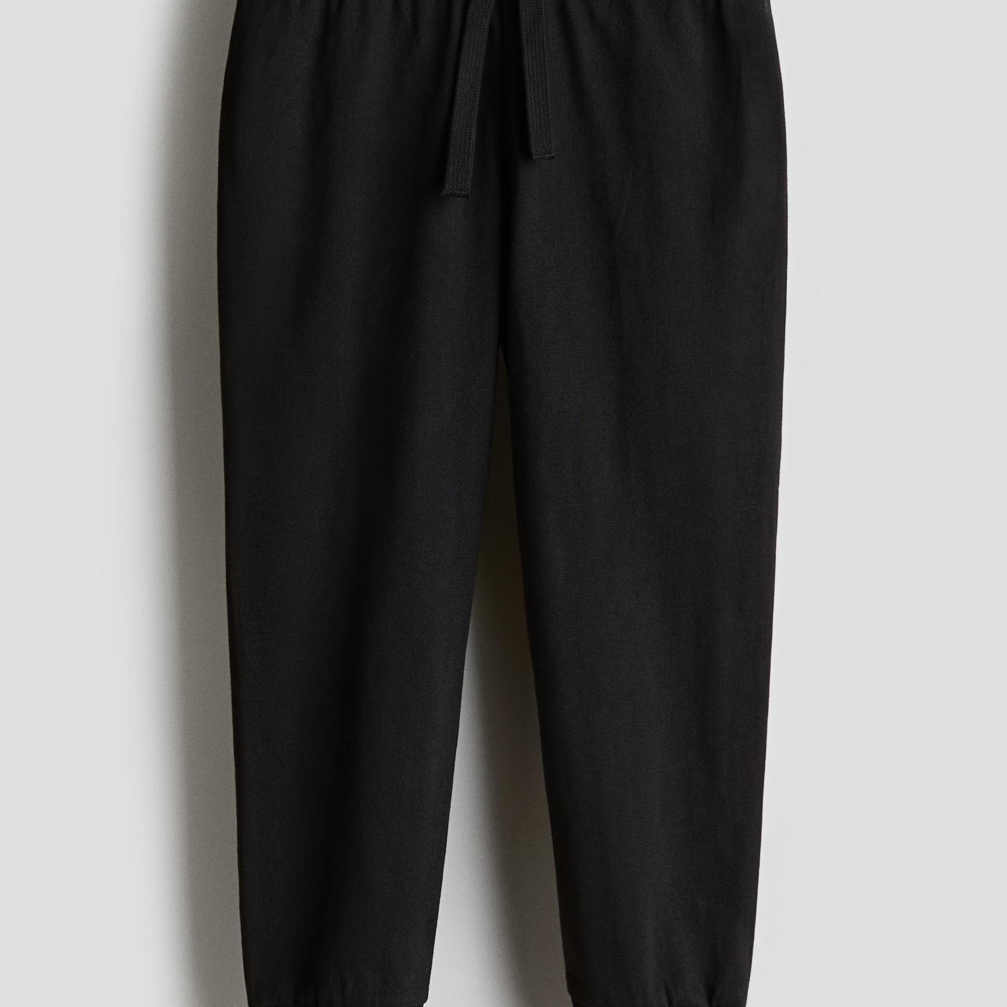 Boy's Cotton Fabric Joggers | Black