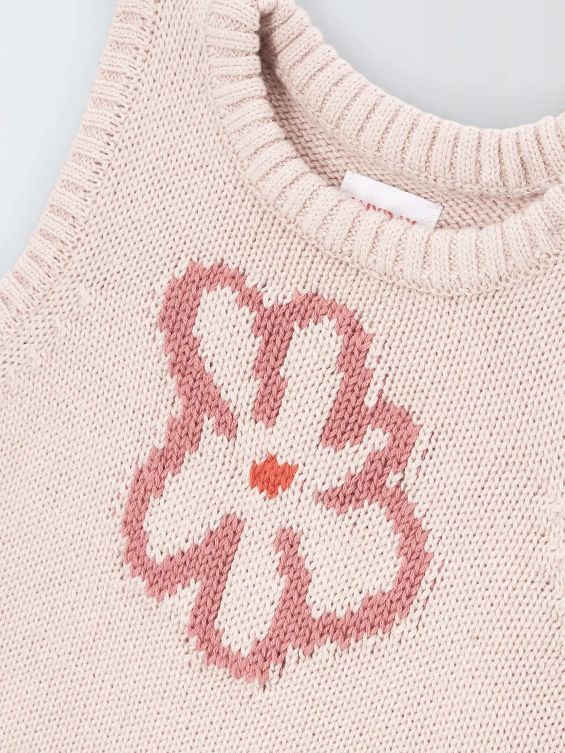 Baby Girl Floral Knitted Vest | Pink