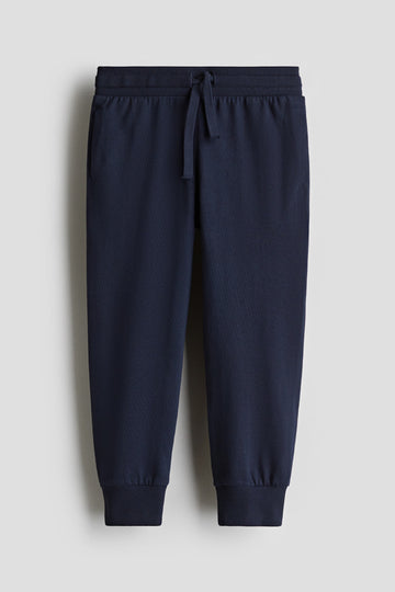 Boy's Cotton Fabric Joggers | Dark Navy