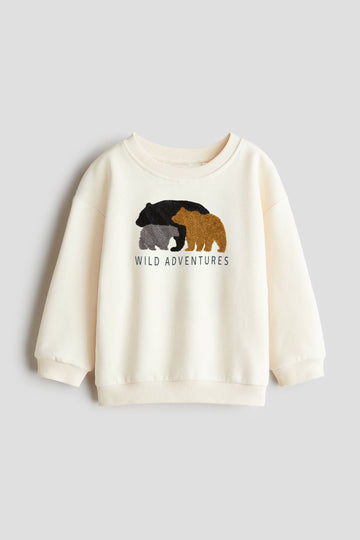 Kid's Cotton Sweatshirt | Cream
