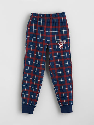 Hogwarts Printed Plaid Joggers